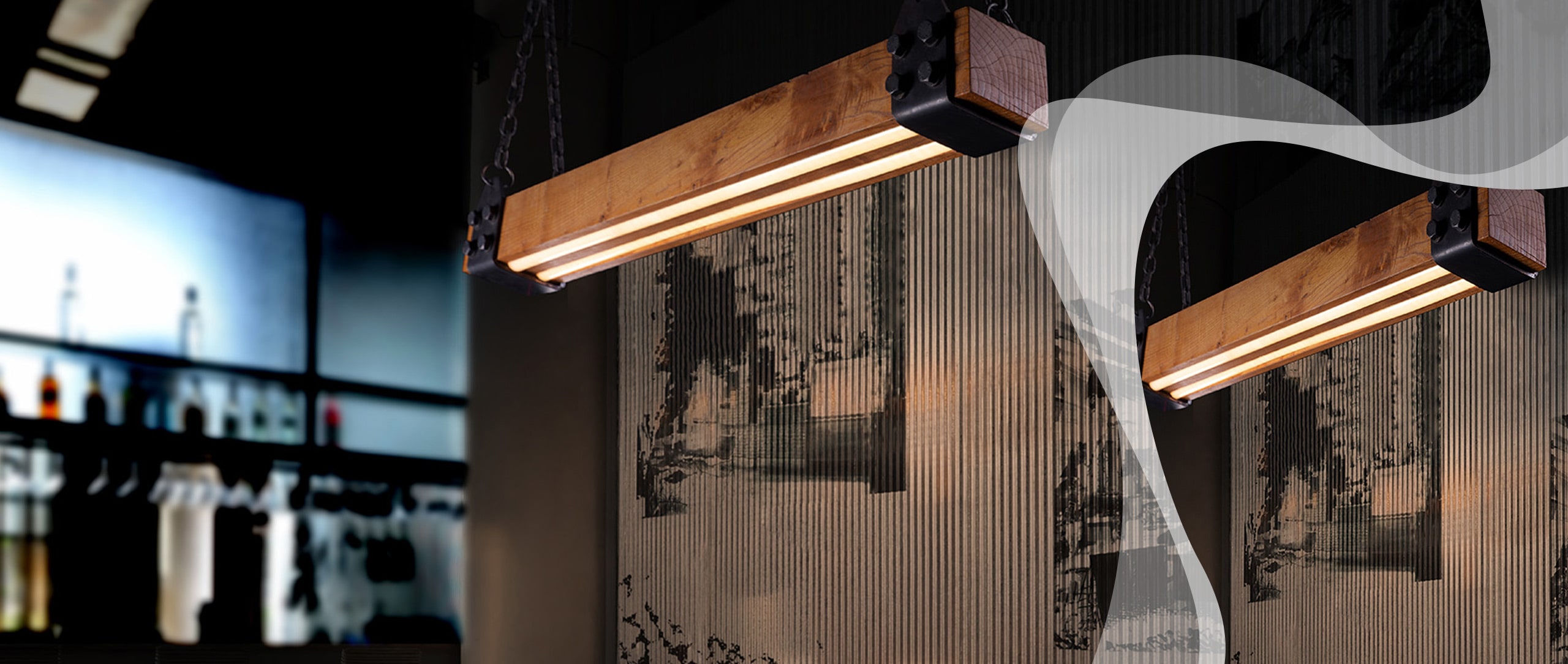 Yaşam alanlarınızı ahşap aydınlatmalarla tasarlıyoruz