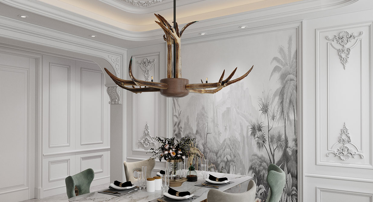 HORN Pendant Lighting - Wood Lighting