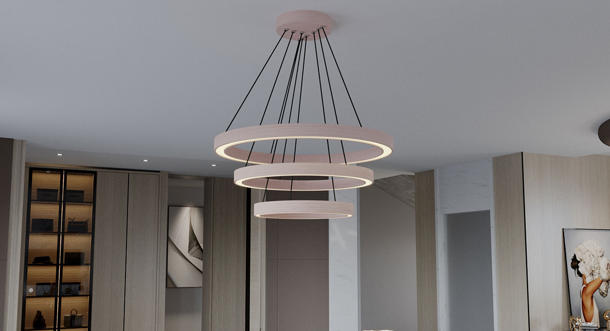 TRIBLE Pendant Lighting - Wood Lighting